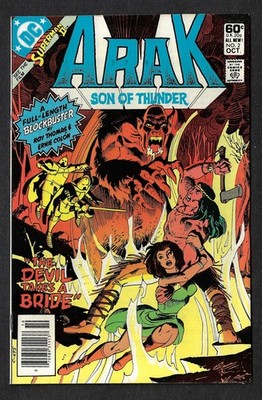 Arak Son of Thunder #2 October 1981 Newsstand Variation DC Comics  C3384