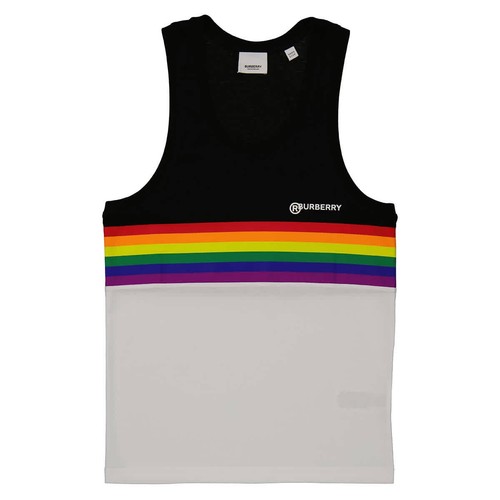 Burberry Men's Black Pride Print Tank Top, Size XXX-Small