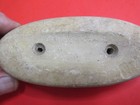 NATIVE AMERICAN HAND CARVED BOAT STONE PENDANT GORGET 1800S DRESS RARE ORIGINAL — photo 5