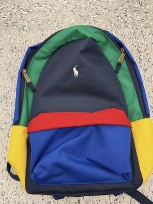 Polo by Ralph Lauren Colorblock Navy & Blue Backpack