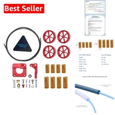 Creality 3D Printer Upgrade Kit: Capricorn 1M Tubing, Aluminum Extruder & Nuts