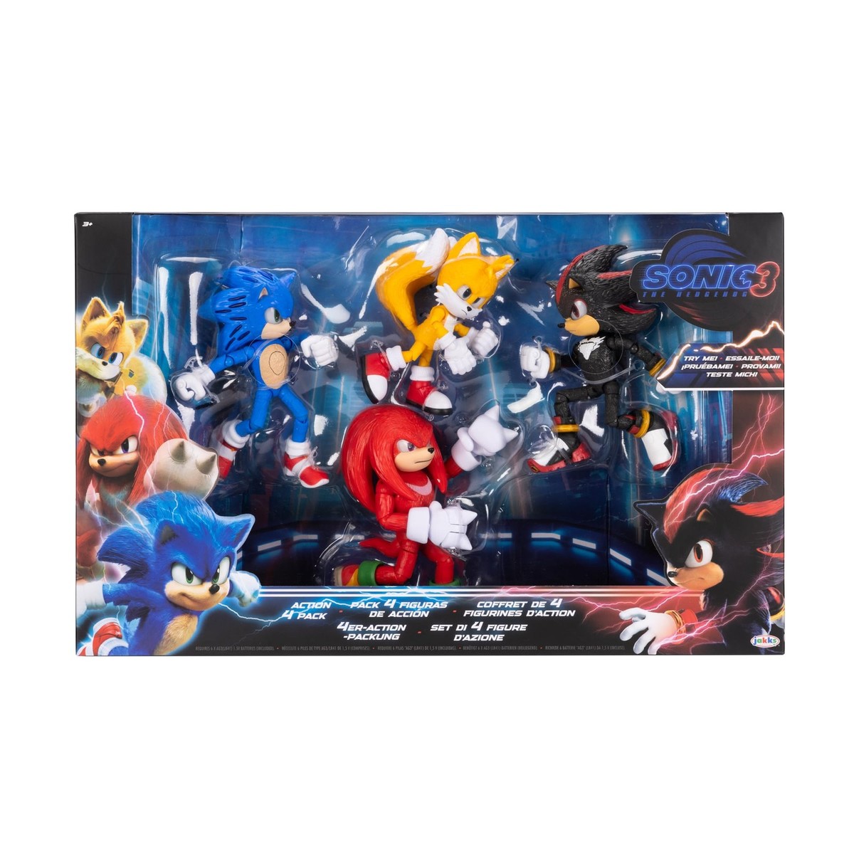 Sonic the Hedgehog LFIGS フィギュア ４点セット Sonic The Hedgehog 5 Inch Figure 4 Pack With Light Up Sonic And