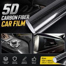 For BMW 1 Series F20 F21 Gloss Carbon Fibre Vinyl Wrap Film Car Sticker Kit