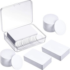 50 Pieces NFC 215 Cards, NFC Coin Cards Tags Blank 215 PVC Cards Round/Square...