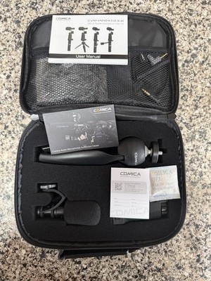 CoMica CVM-VM10-K1 Cardioid Microphone Kit, Compact, Universal, 3.5mm, Black