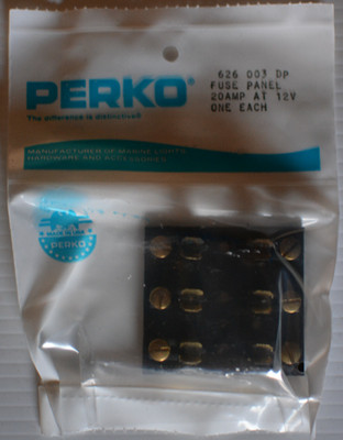Perko 626 003 DP 20A 12V Circuit Combination Fuse Panel Terminal Block - Boat