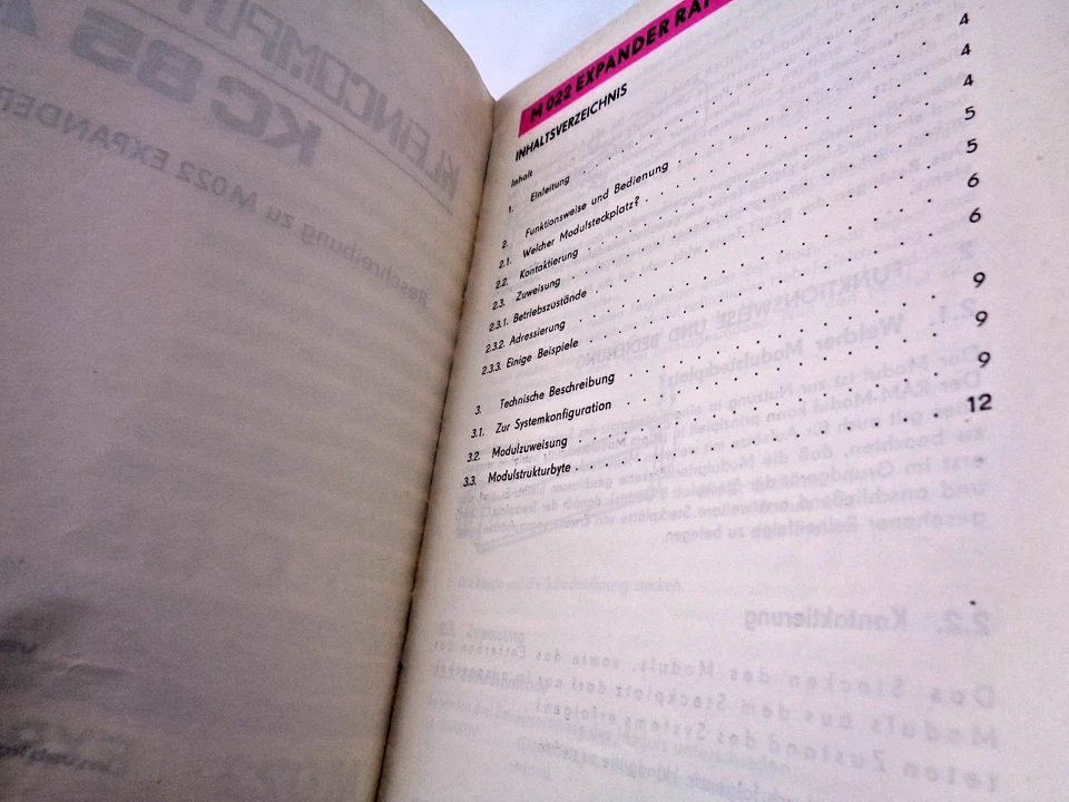ROBOTRON KC85 -- EXPANDER RAM M022 (VEB - MANUAL) #2DE - Bild 3 von 4