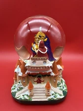 Disney BEAUTY AND THE BEAST Musical “Merry Little Christmas” SNOWGLOBE