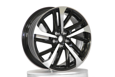 17x7.5 Black Machined Face Wheels Rims 5x100 Toyota Celica Matrix Corolla Set 4