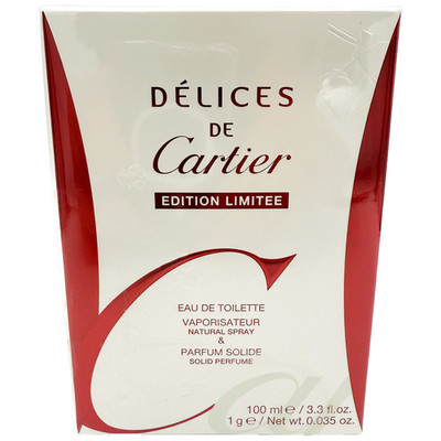Cartier Délices de Cartier Limited Edition EDT 3.3 Fl Oz + Solid Factory Sealed