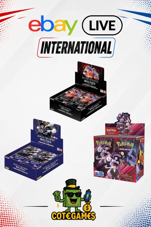 [LIVE]  AUCTIONS 🔥 ONE PIECE TCG, POKEMON AND DBS IN ENGLISH🦜