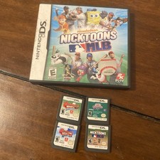 Baseball Nintendo Ds Game Lot Backyard Sports , World Series Baseball, Nicktoons