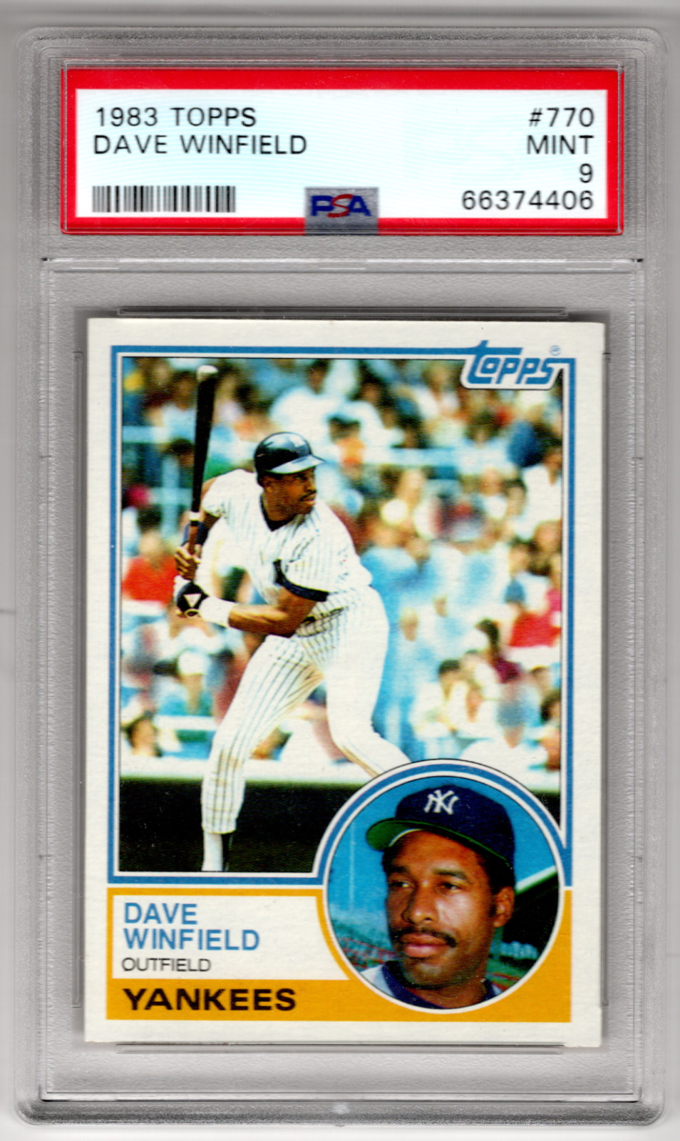 Dave Winfield 1983 Topps #770 NEW YORK YANKEES PSA 9 MINT