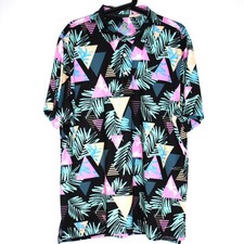 Chubbies Mens Large Geometric Patterned Performance Golf Polo Shirt N1323