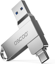 128GB USB Flash Drive, USB 3.1 Gen 1 Dual USB-C & USB-A Memory Stick, Portable T