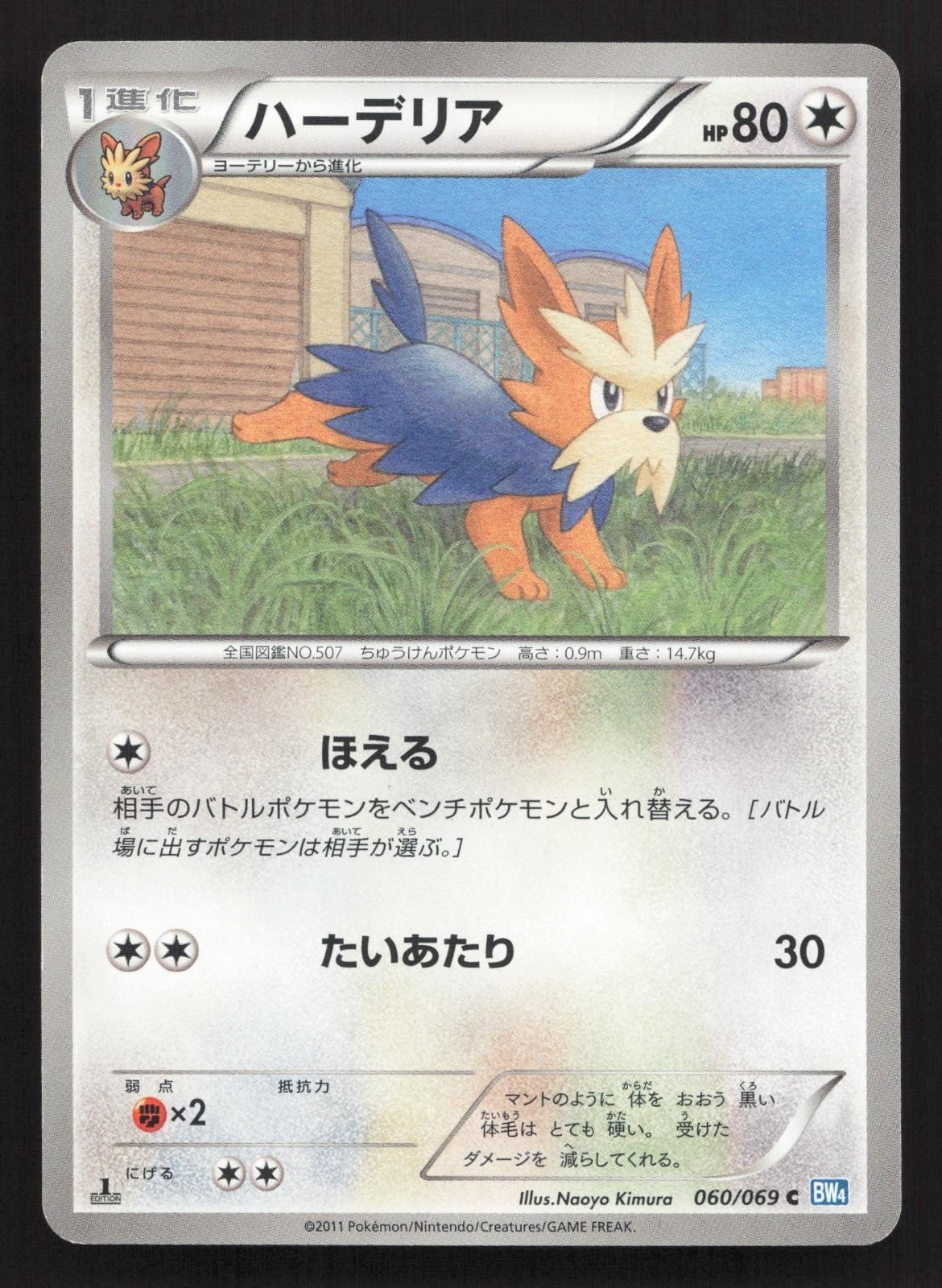 Herdier 060/069 Dark Rush LP Japanese Pokemon Card TCG