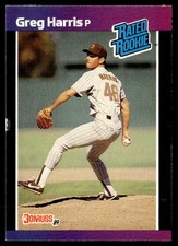 1989 Donruss Greg Harris Rookie San Diego Padres #34