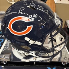 Casco autografiado de tamaño completo William Refrigerator Perry JSA Bears Super Bowl XX
