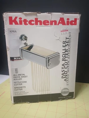 KitchenAid Pasta Roller Cutter Set KSMPRA 3-Piece Attachment Complete - Image 1 of 4
