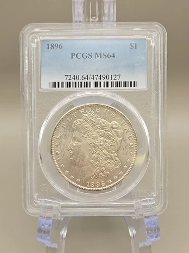 1896 Morgan Silver Dollar $1 - PCGS MS64