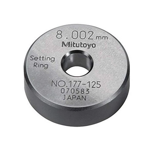 Mitutoyo 177-125 Setting Ring  8mm Size  10mm Width  32mm Outside Diameter NEW