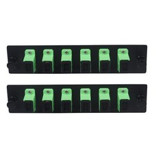 -2pcs 6 Fiber SC to SC APC Single Mode Fiber Patch Panel with 6 SC/SC APC Sin...