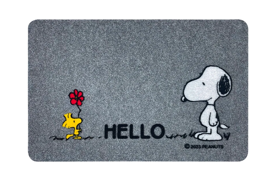 IL GRUPPONE Peanuts Fussmatte/Fussabstreifer Snoopy + Woodstock Hello Türmatte 60x40cm