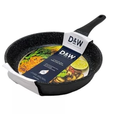 D&W Frying Pan Nonstick Skillet 11 inch Deane & White Cookware 2 Inch Deep Black