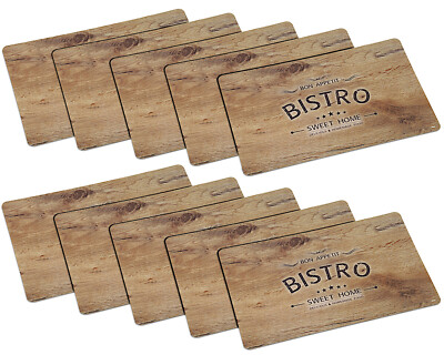 10er SET KESPER Platzset BISTRO aus Polypropylen / Untersetzer