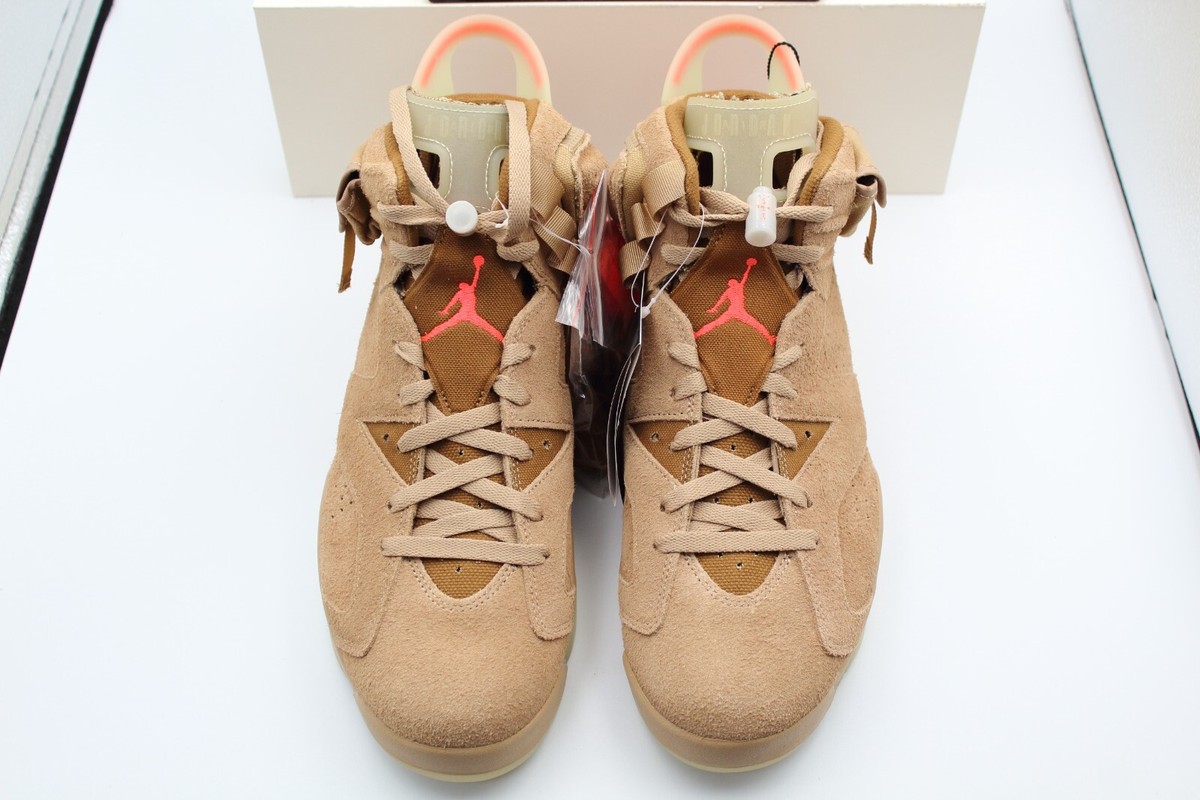 Size 12 - Jordan 6 Retro x Travis Scott Mid British Khaki for sale