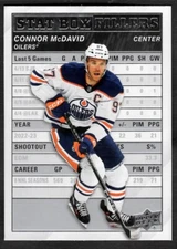 2023-24 Connor McDavid Upper Deck Stat Box Fillers Oilers SB-21
