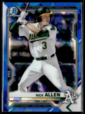 2021 Bowman Chrome Sapphire Nick Allen C Oakland Athletics #BCP-147