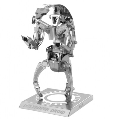 STAR WARS DESTROYER DROID ASSEMBLED:Metal Earth Fascinations 3d Stahl Modell Kit