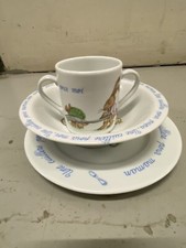 1970's Baby Toddler Cup Plate Deshoulieres Limoges France by Jocelyn Pache