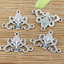 15pcs tibetan silver plated flower connector EF2332