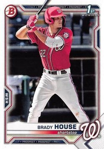 #BD-186 Brady House - Washington Nationals - 2021 Bowman Draft Baseball