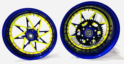 ninja1000sx40thホイール 360 FAT TIRE PURPLE & NEON SWITCHBACK WHEELS 06-11 KAWASAKI NINJA