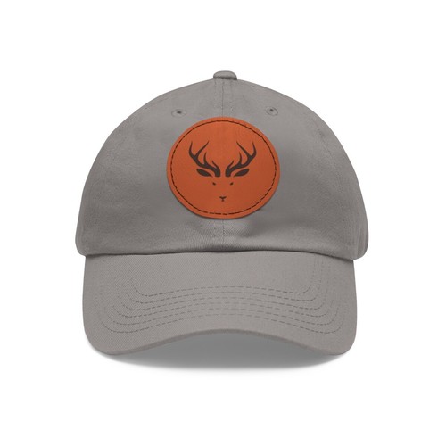 DEER HAT, Dad Hat with Leather Patch (Round)-DEER HUNTING, GIFT FOR HIM - Picture 82 of 91