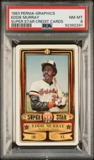 1983 Perma-Graphics Super Star Eddie Murray PSA 8