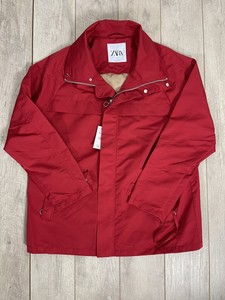 zara man red jacket