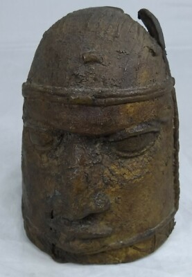 Benin Bronze Büste Skulptur