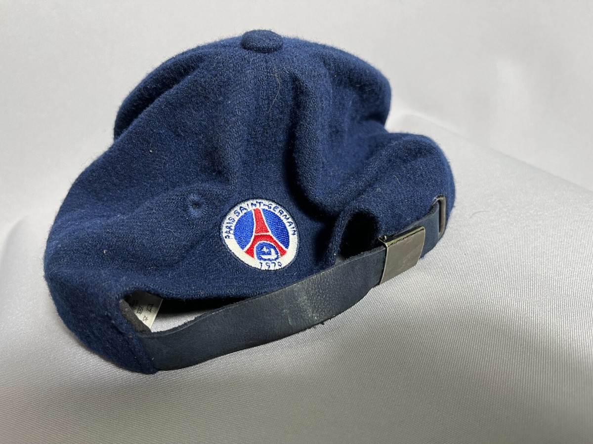 Vintage 90's Nike PSG Paris Saint Garment Wool Soccer Hat Blue One