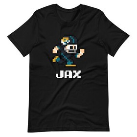 Jacksonville Jaguars NES Football Player 8-bit Tecmo Super Bowl Nintendo T-Shirt