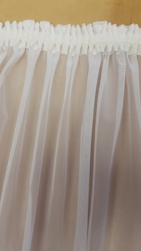 BBS 1" PENCIL PLEAT HEADING TAPE TO OUR NET CURTAINS (PLEASE SEE SHOP) - Picture 2 of 2