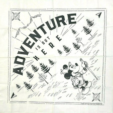 Adventure Is Out Here D23 Mickey Mouse Bandana 2020 Disneyland Gold Member USA