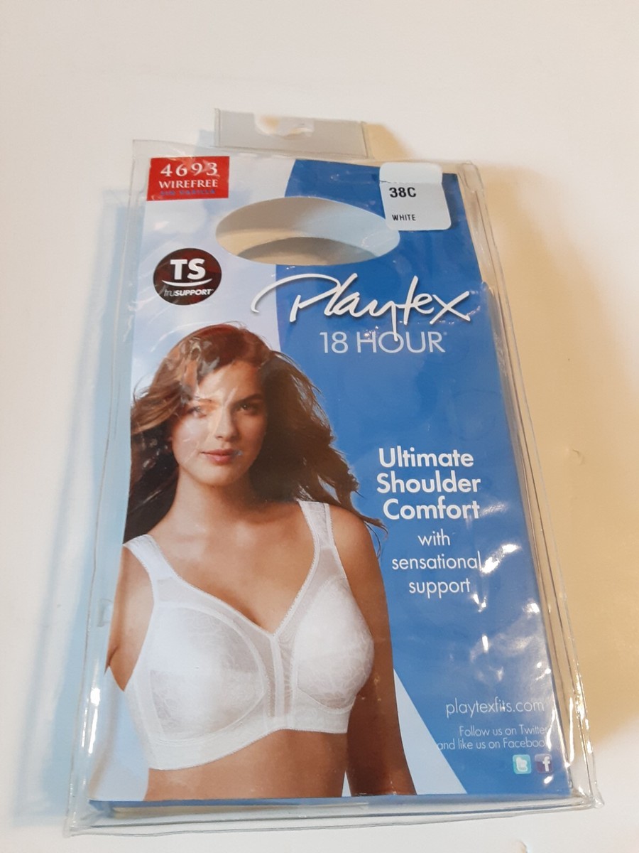 Playtex 18-Hour Original Comfort Strap Wirefree Bra Style 4693