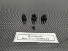 Mod .8 1/8" Steel Pinion Gear Set 32P 3.175mm 11T 13T 15T For 32 Pitch RC Spur