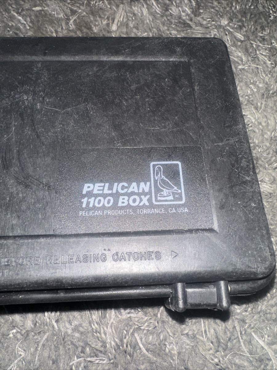 Pelican Case 1100 Box, Hard Empty Box Foam Case 8.5