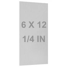 6061 T651 Aluminum Sheet Metal 6 X 12 X 1/4 Inch Flat Plain Aluminum Plate Cover