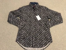 NWT Robert Graham Classic Fit Long Sleeve Shirt Blue Water Taxis Mens XS $198